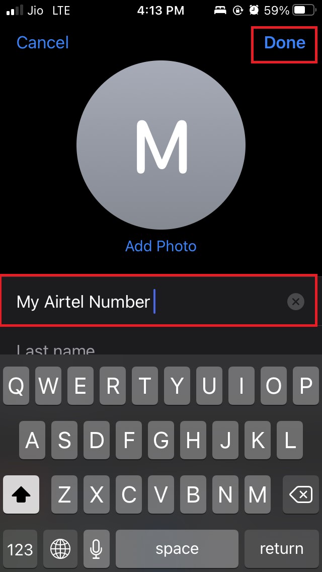 How to Fix FaceTime Not Working on iOS 15? 6 contact name edit complete