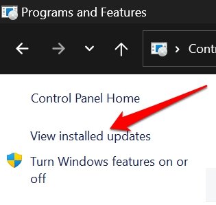 How to Fix Remote Desktop Authentication Error on Windows 11? 17 control panel view installed updates
