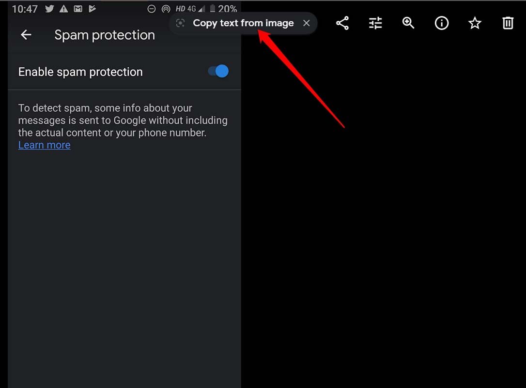 copy text from image Google Lens