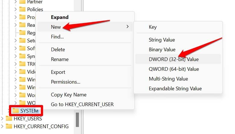 How to Fix Remote Desktop Authentication Error on Windows 11? 13 create 32bit dword value for remote access