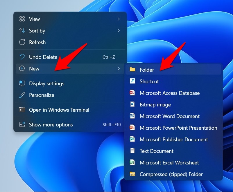 How to Enable and Use God Mode in Windows 11? 3 create a new folder in windows 11