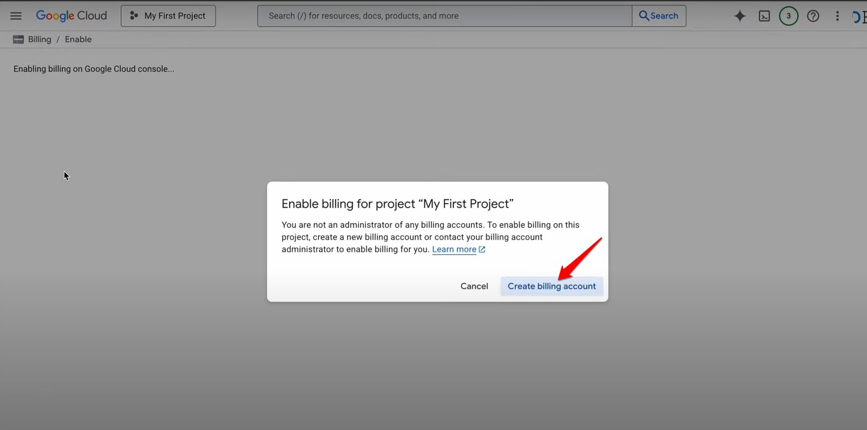 Google VEO 3 FREE for 90 Days! Step-by-Step Guide 13 create billing account for Google Cloud