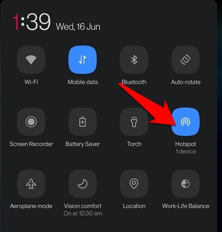 create hotspot in android