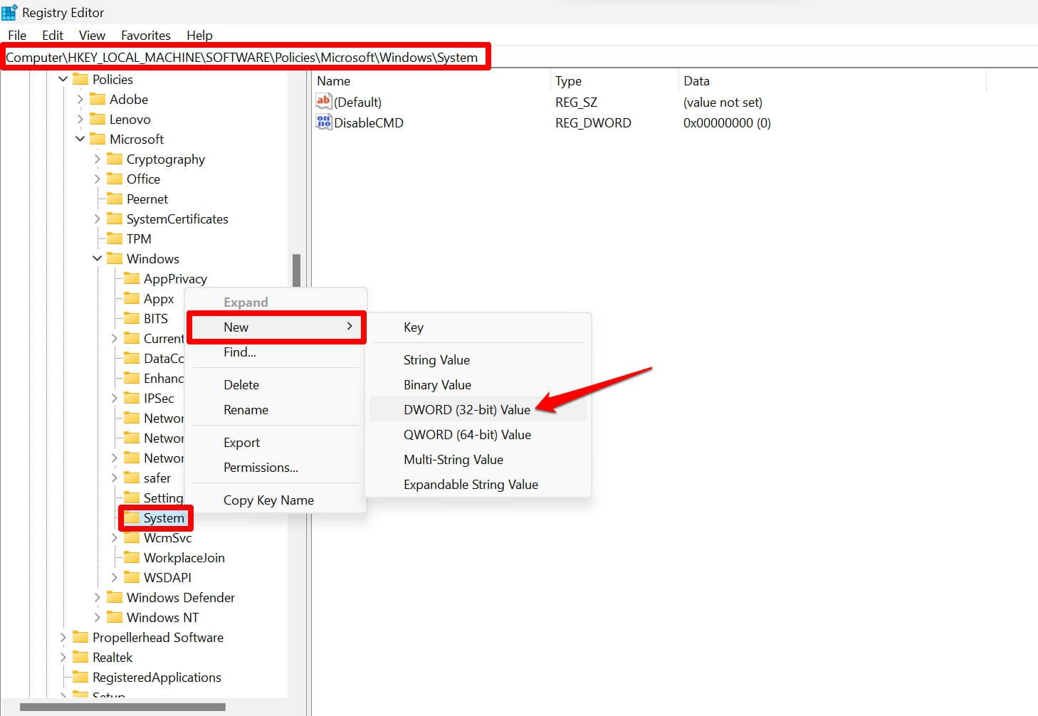 How to Enable Clipboard Syncing in Windows 11 12 create new key in registry to enable clipboard sync