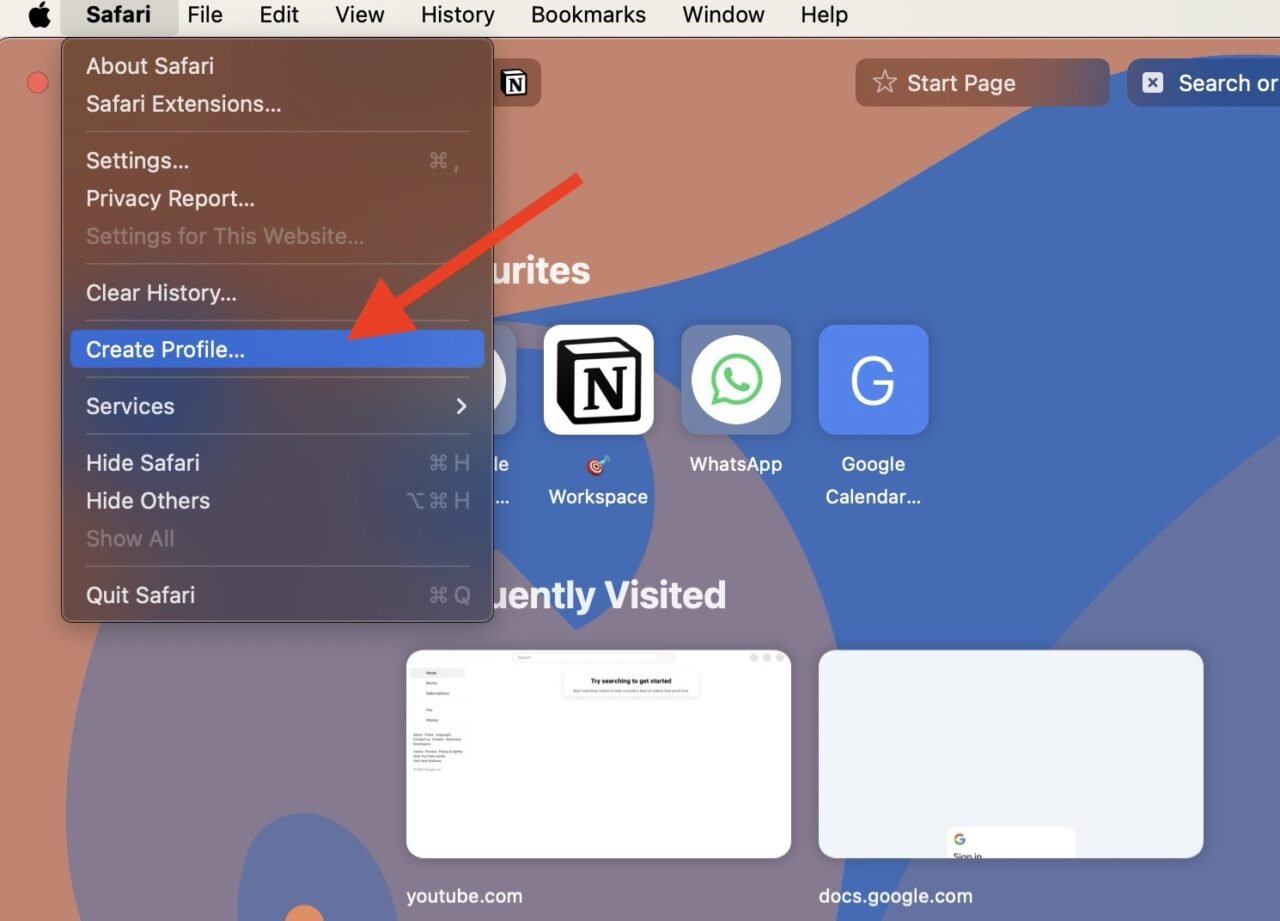 Safari Keeps Crashing on Mac? Here’s How to Fix it 6 Create Profile
