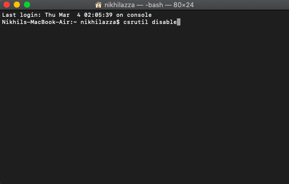 How to Remove System Apps or Bloatware on Mac? 3 csrutil disable