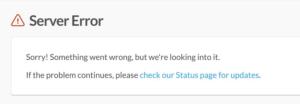Server Error