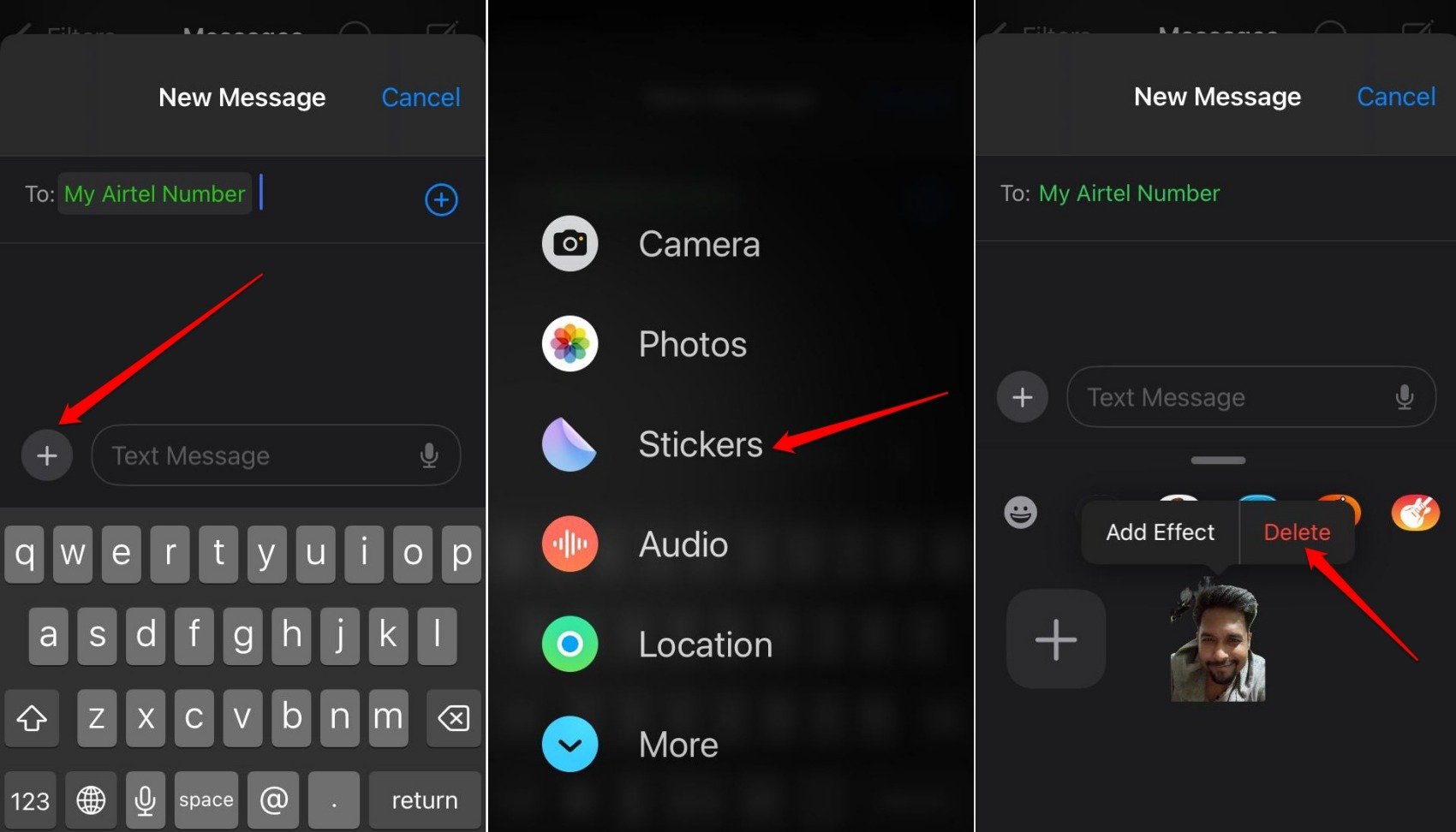 How to Fix Stickers Not Working in Messages App on iPhone 4 delete a sticker on Messages app iPhone