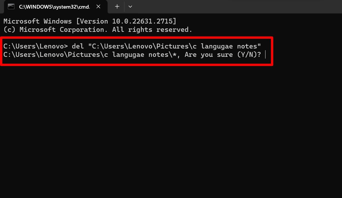 How to Open Files and Folders in CMD on Windows 7 delete all files in a folder using command prompt