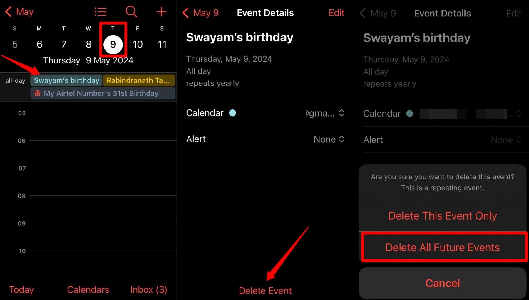 How to Add and See Birthdays on iPhone Calendar 8 delete birthday from iPhone calendar