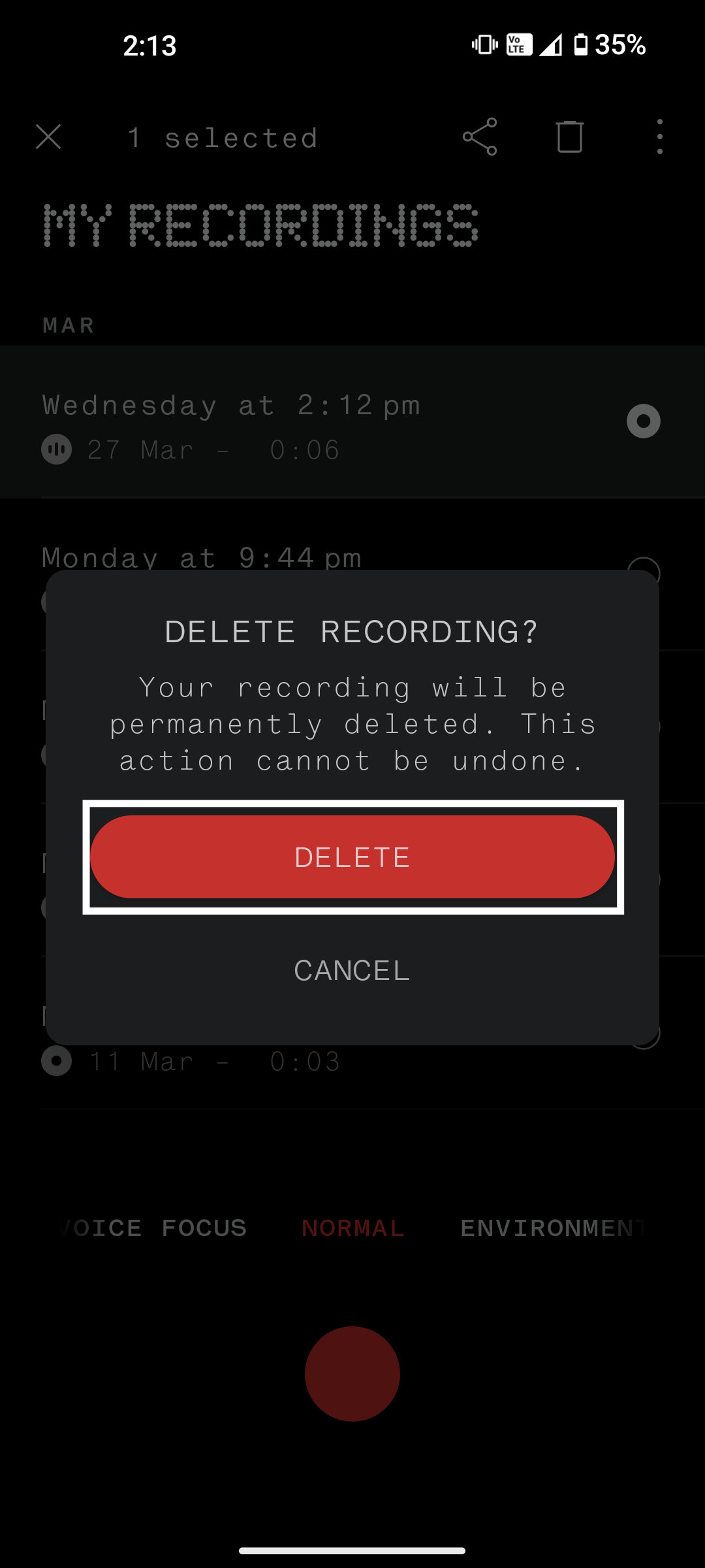 How to Record Calls on Nothing Phone 14 delete call recording