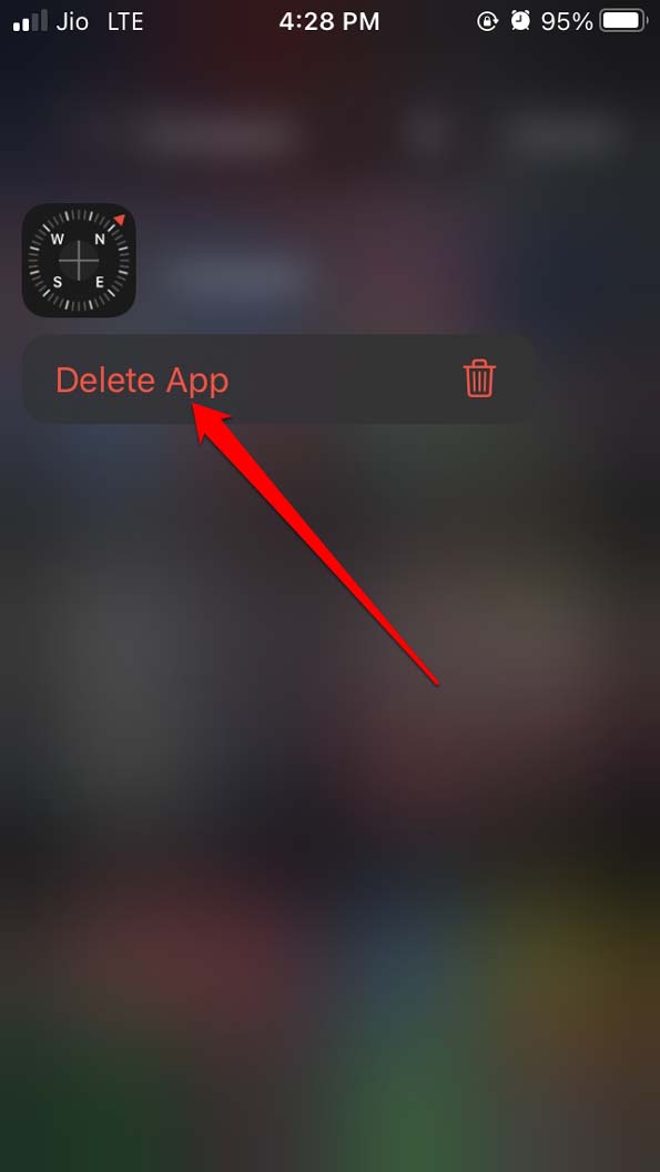 How to Fix iPhone Screen Goes Black During Call? 6 delete compass app from iPhone