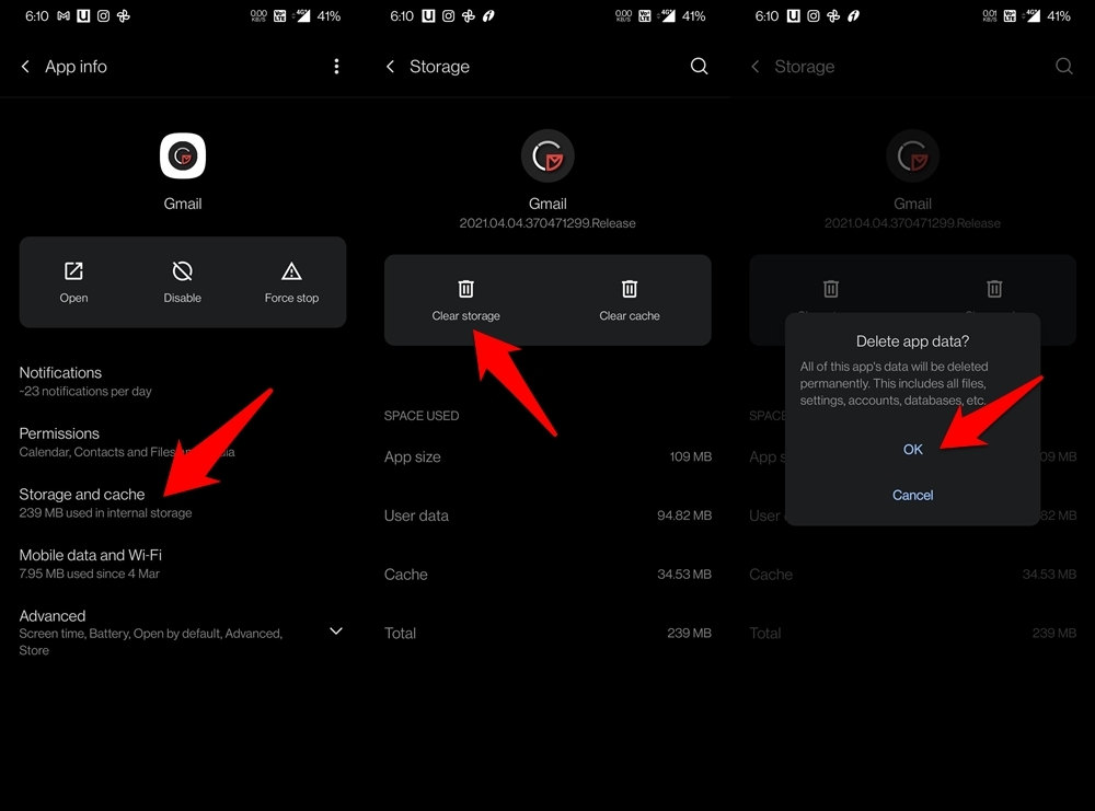 Gmail App Not working on Android: Top Ways to Fix! 7 delete gmail app data on android