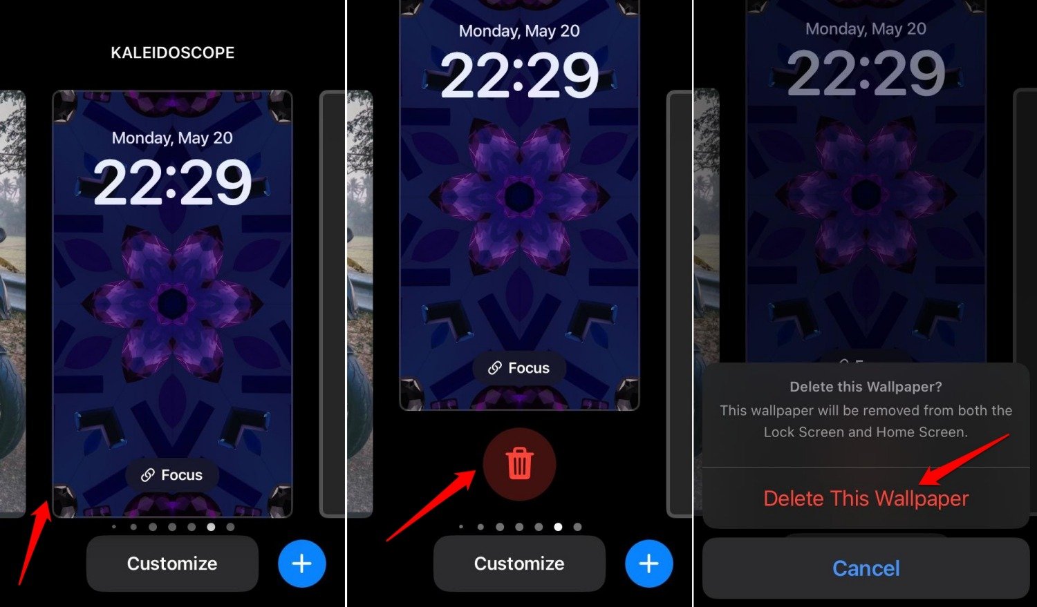 How to Remove Widgets From iPhone Lock Screen 4 delete lockscreen wallpaper on iPhone