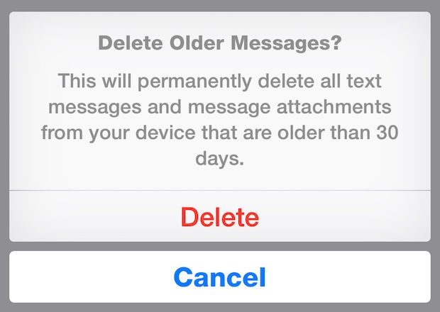 How to Fix Not Receiving Verification Code Texts on iPhone? 3 press on the delete button to Delete Old Messages on your iphone