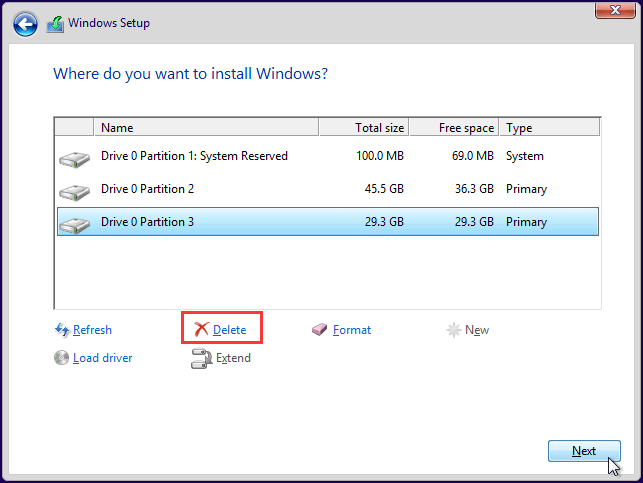 How to Fix Boot Error 0xc0000098 in Windows 10? 19 delete the C drive, and click Next