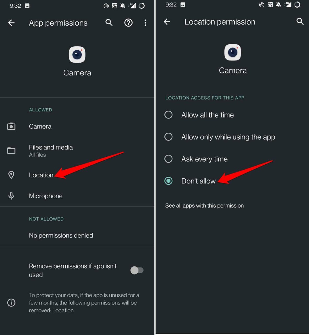 How to Remove Location Data From Photos on Windows OS? 6 deny location permission of camera app Android