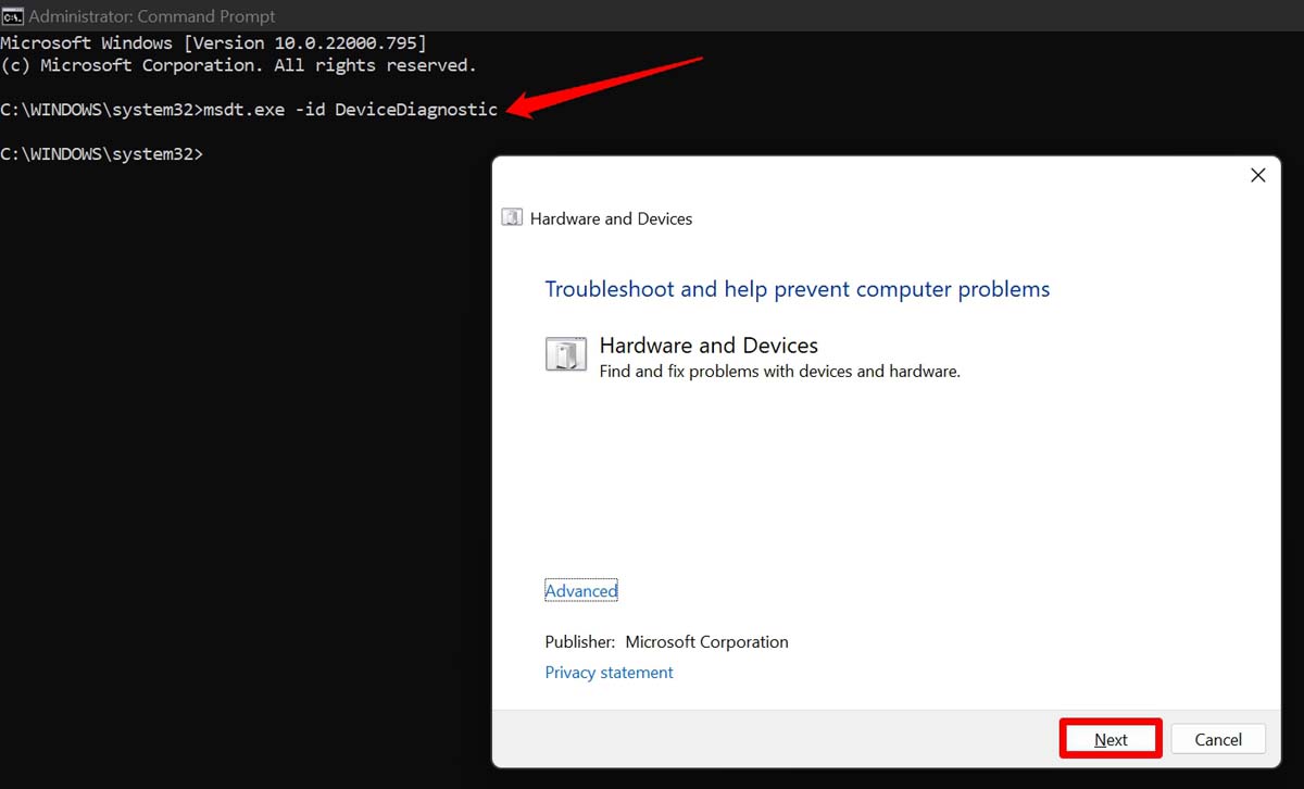 device diagnostic tool Windows