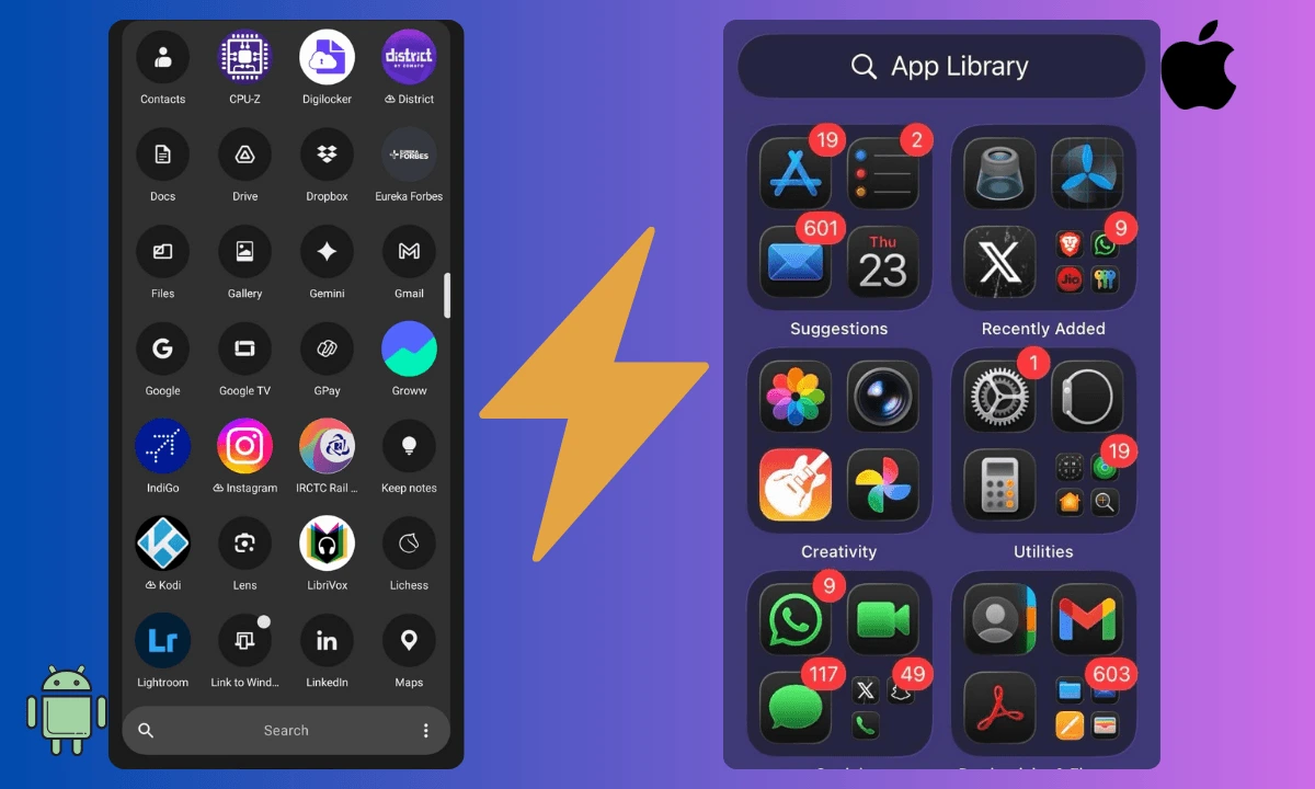 These 11 Android features still don’t exist on iPhone 2 difference between Android and iOS launcher