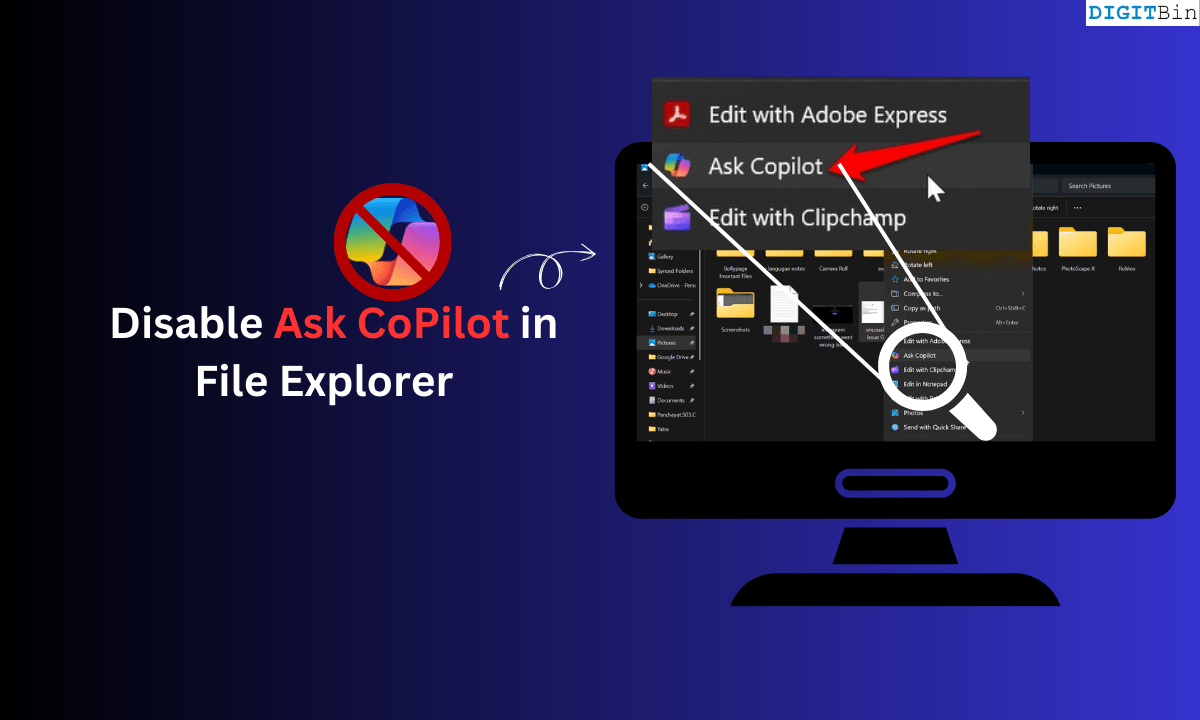 Disable Ask Copilot in File Explorer Context Menu on Windows 11 1 disable Ask copilot in File Explorer menu
