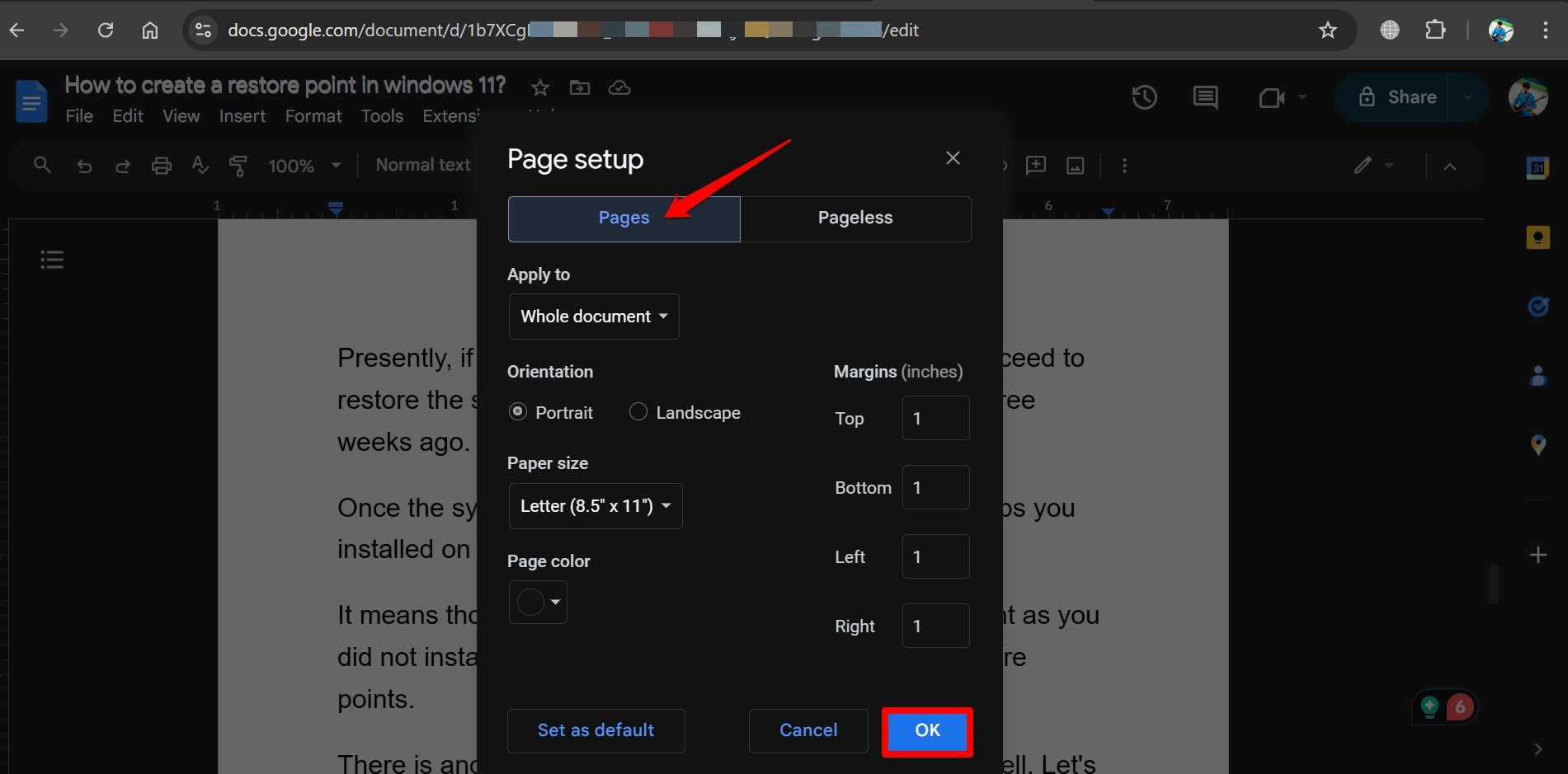 How to Fix Grammarly is Not Working in Google Docs 12 disable Google Docs pageless mode