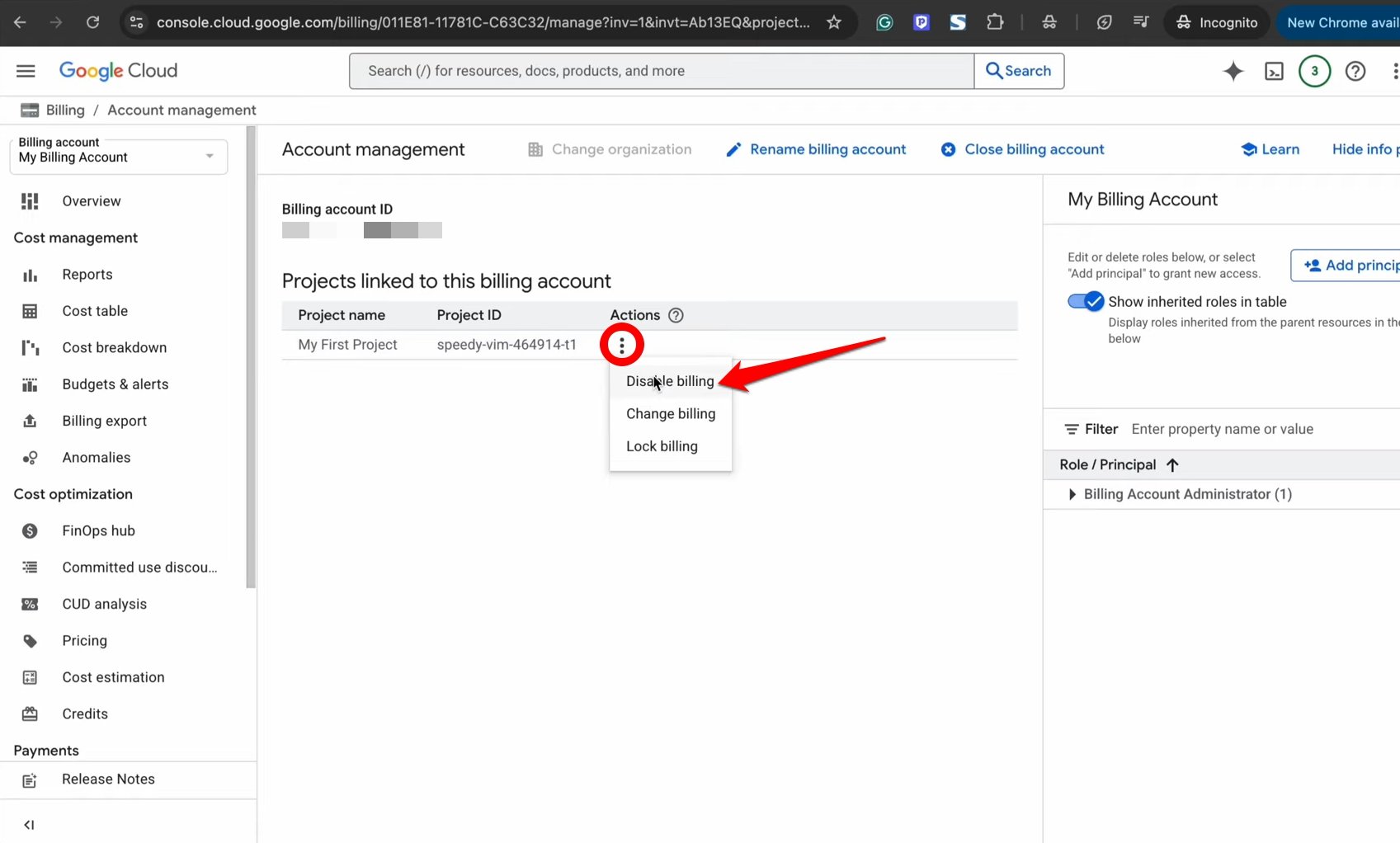 Google VEO 3 FREE for 90 Days! Step-by-Step Guide 32 disable Google cloud billing