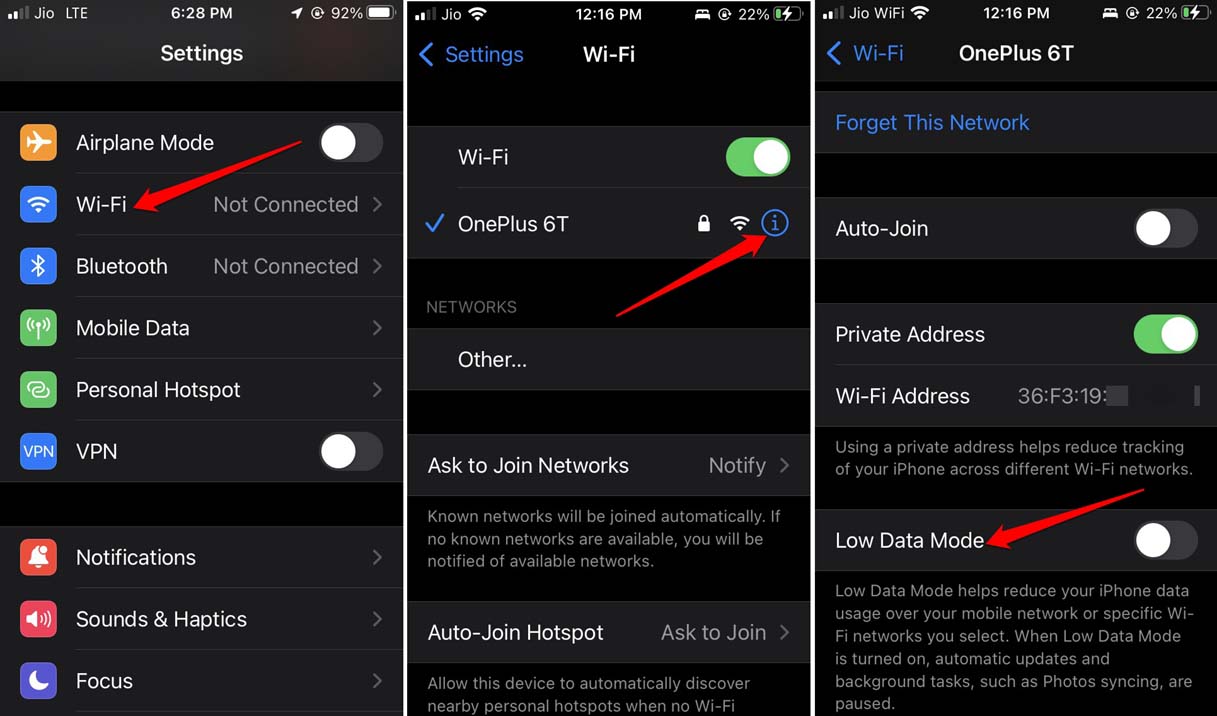How to Fix Delayed Notifications on iPhone 10 disable WiFi low data mode