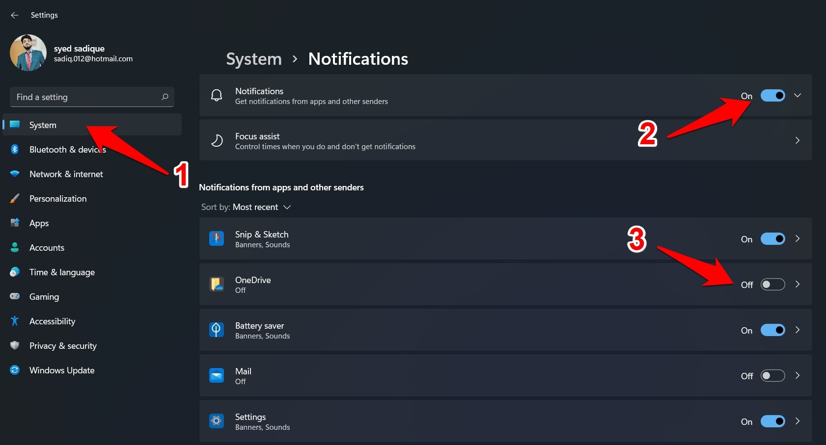 How to Change Notifications Settings in Windows 11? 4 disable app notifications in windows 11