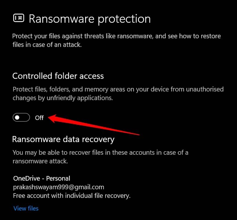 How to Fix Unable to Rename Folders on Windows 11? 18 disable controlled folder access