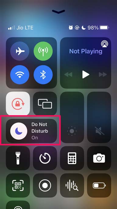 Vibration Not Working on iPhone: How to Fix 3 disable do not disturb