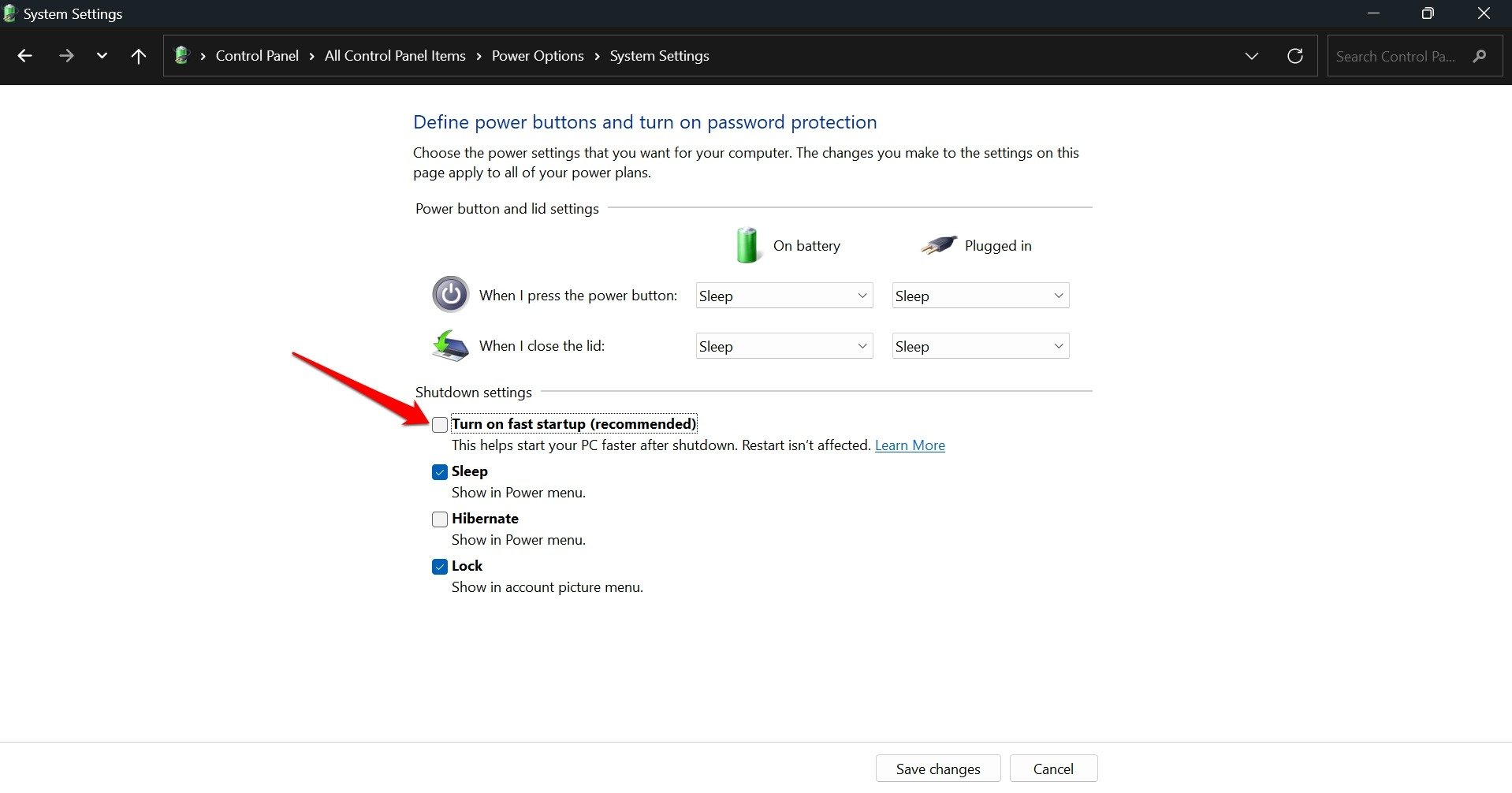 How to Fix Windows Computer Restarts Instead of Shutting Down 13 disable fast startup in Windows