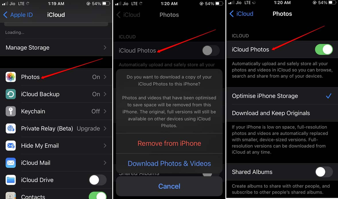 How to Fix 'An Error Occurred while Loading a Higher Quality Version of This' on iPhone? 6 disable iCloud sync on iPhone
