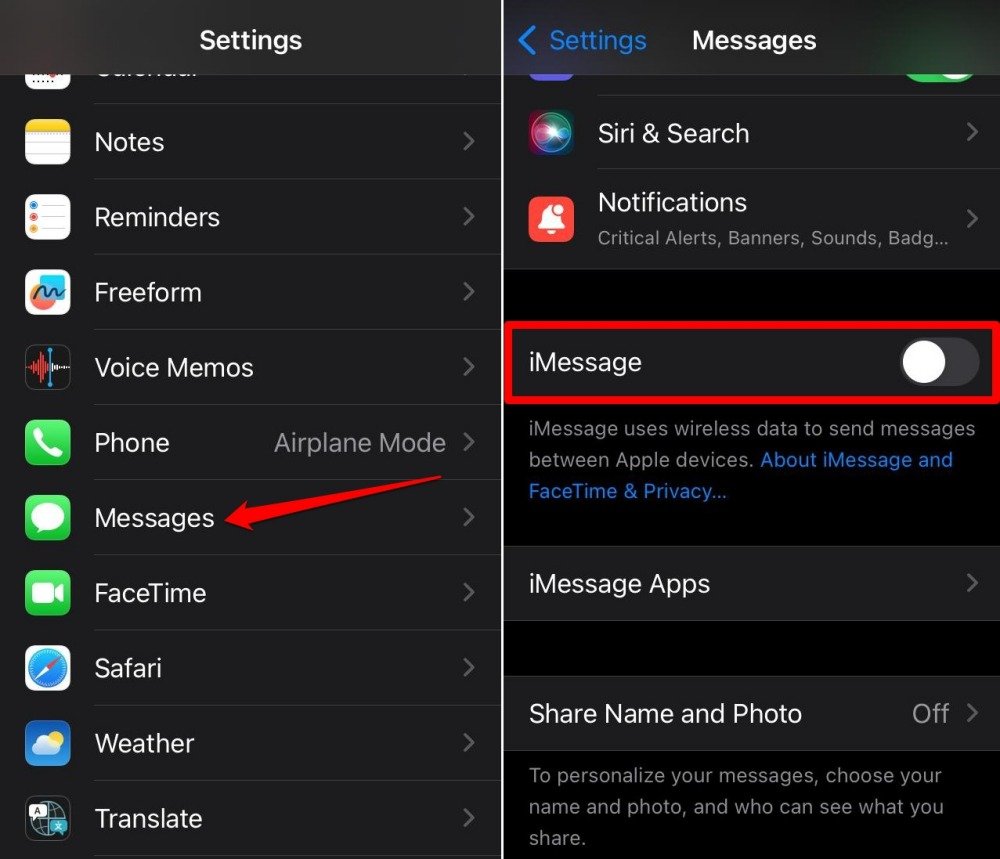 How to Deregister iMessage on iPhone 2 disable iMessage on iPhone