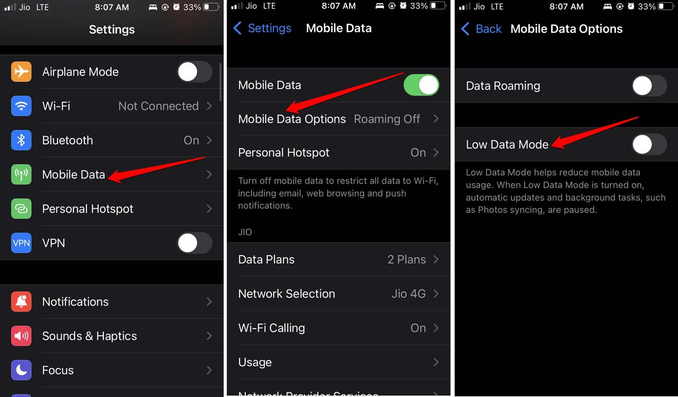 How to Fix Delayed Notifications on iPhone 9 disable low data mode on iPhone