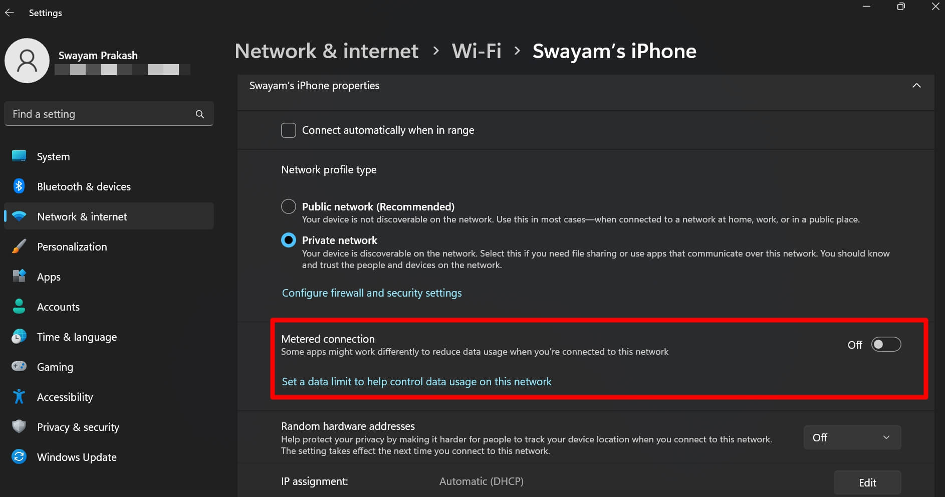 How to Fix Google Chat Desktop App Not Working on Windows 11? 5 disable metered connection in Windows PC