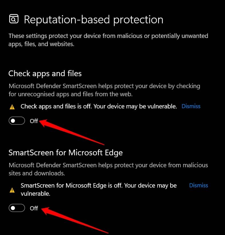 How to Fix Slow Mounting of ISO Image Files on Windows 11? 6 disable smartscreen for Microsoft Edge