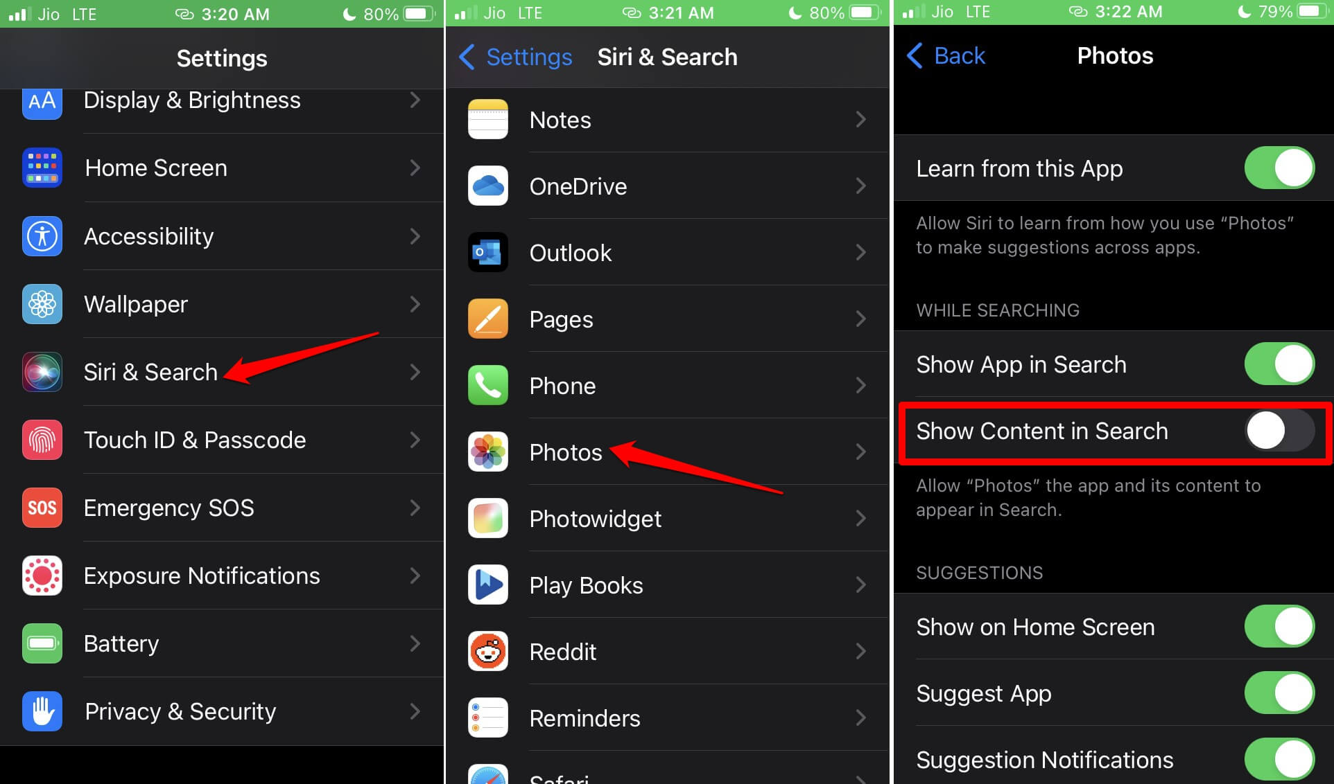 How to Remove Photos from the Spotlight Search Result on iPhone? 2 disable spotlight search from suggesting images from Photos app iOS