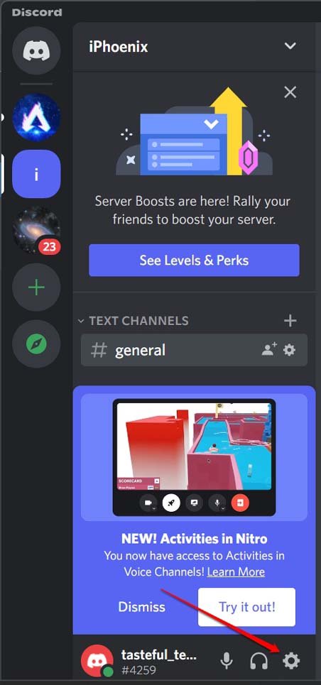 discord profile settings