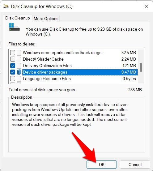 disk cleanup windows 11