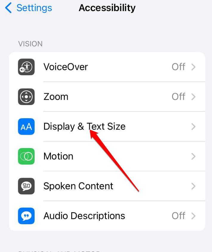 How to Enable Grayscale Mode on Android and iOS? 12 Tap on "Display & Text Size."