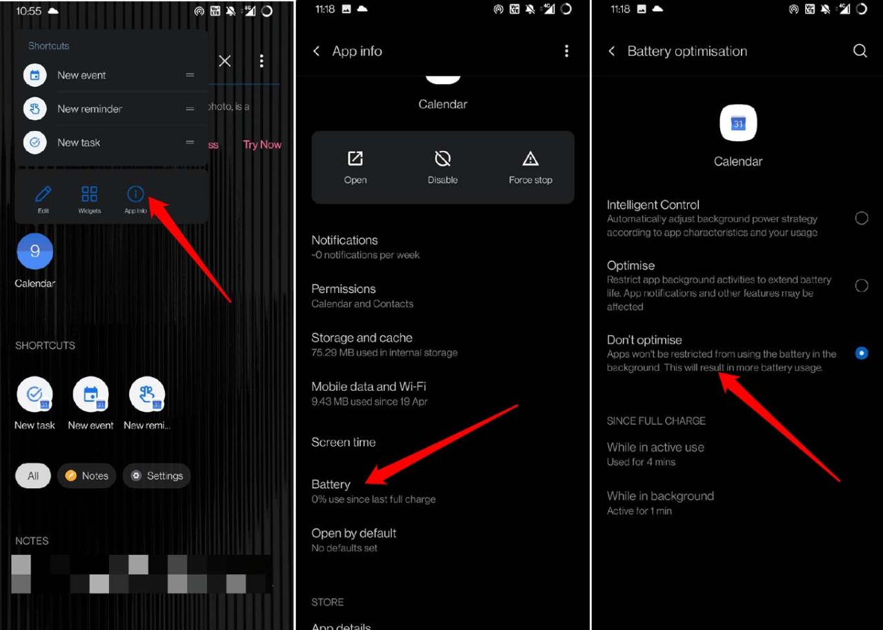 Google Calendar Notifications Not Showing on Android: How to Fix? 9 dont optimize battery for Google calendar
