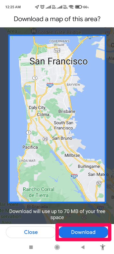 How to Use Google Maps Offline? 5 download the map