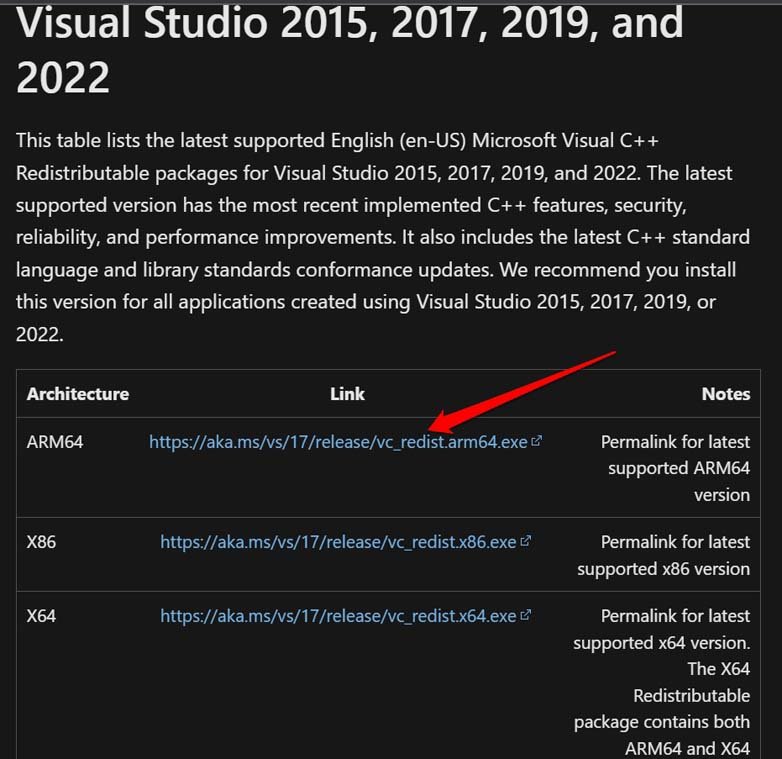 How to Fix MSVCP140.dll or VCRUNTIME140.dll Missing on Windows 11? 2 download Microsoft Visual C Redistributable Package