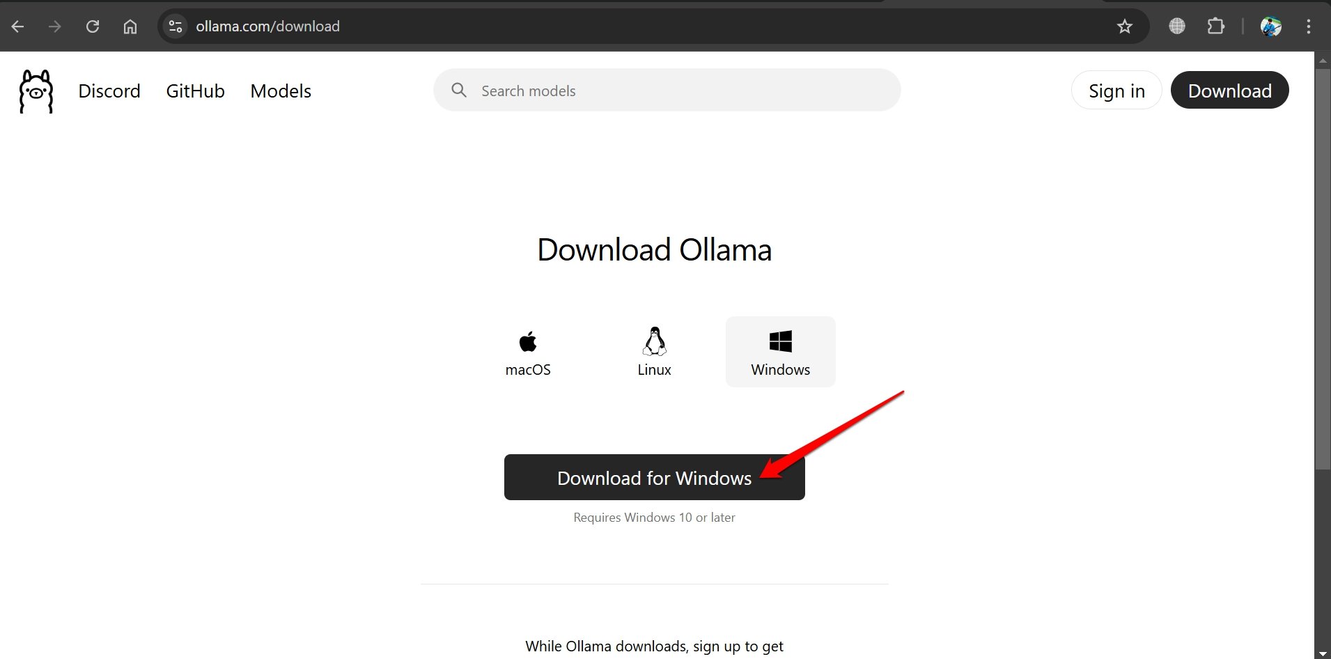 How to Install and Run Deepseek R1 Locally on your PC? 2 download Ollama for Windows