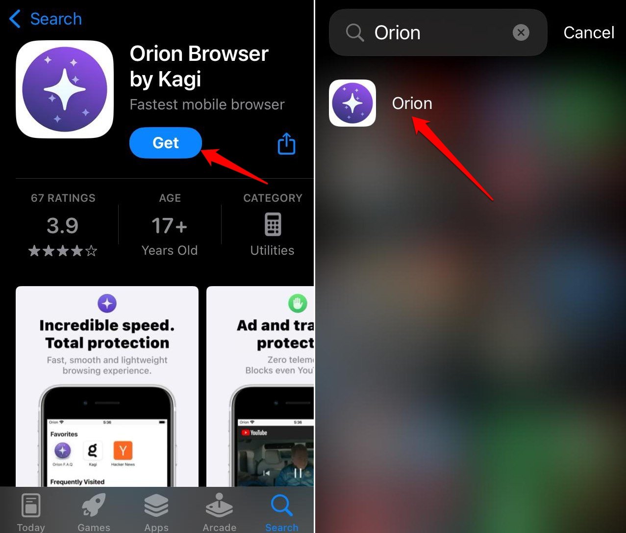 Free PiP on iOS: Play YouTube Videos in Background 3 download Orion browser for iOS