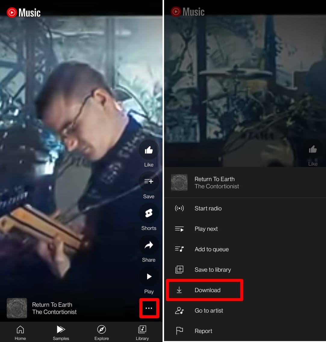 How to Use Samples on YouTube Music App? 5 download a YouTube music sample