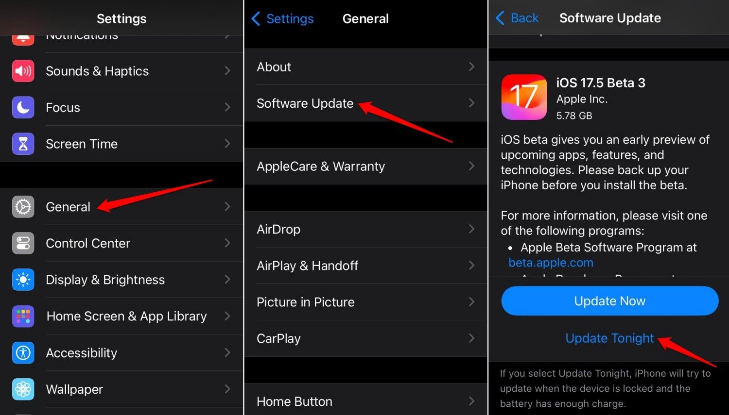 How to Fix iOS Not Automatically Updating Overnight 2 download and install iOS17 update overnight