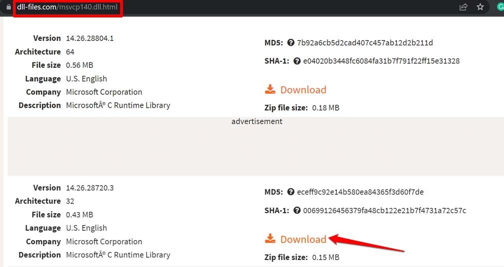 How to Fix MSVCP140.dll or VCRUNTIME140.dll Missing on Windows 11? 4 download dll file for Windows 11