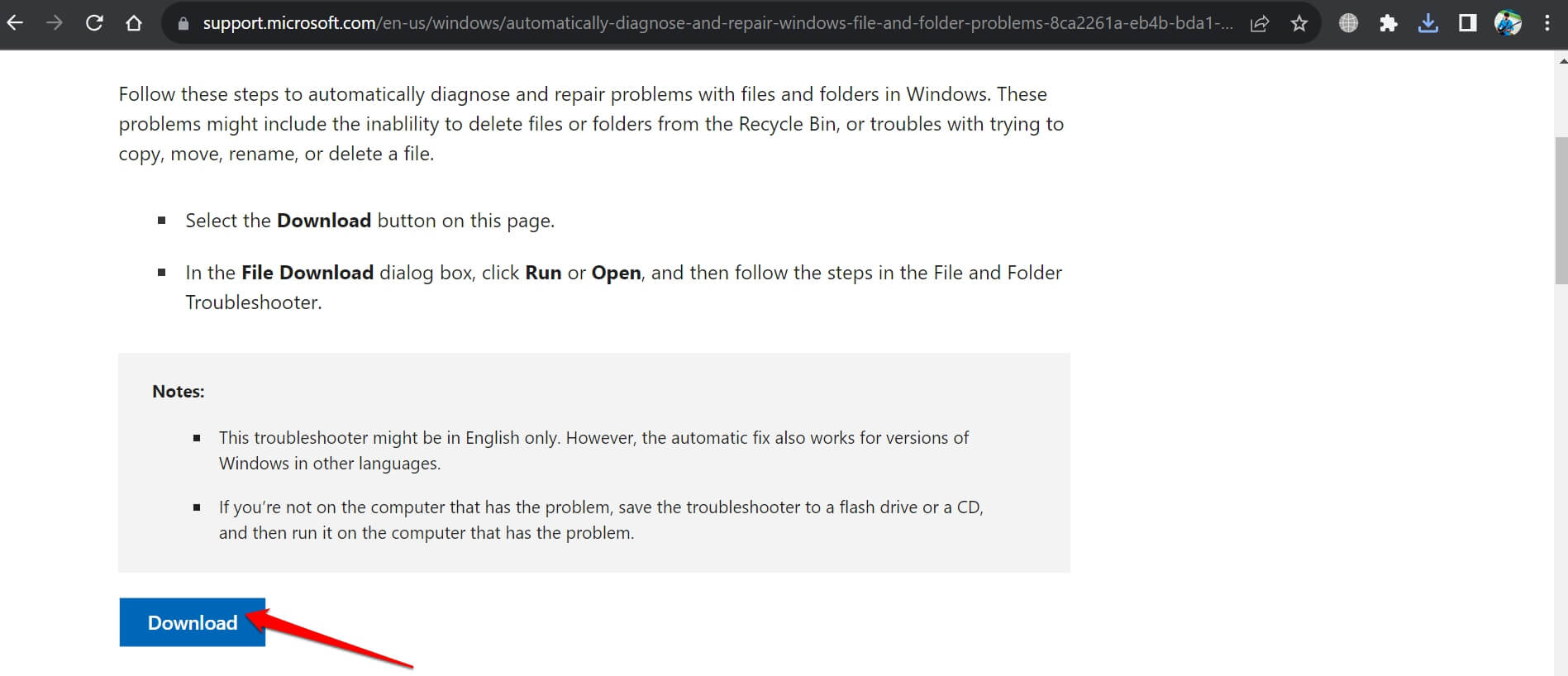 How to Fix 'Unspecified Error' When Copying File or Folder in Windows? 7 download file and folder troubleshooter