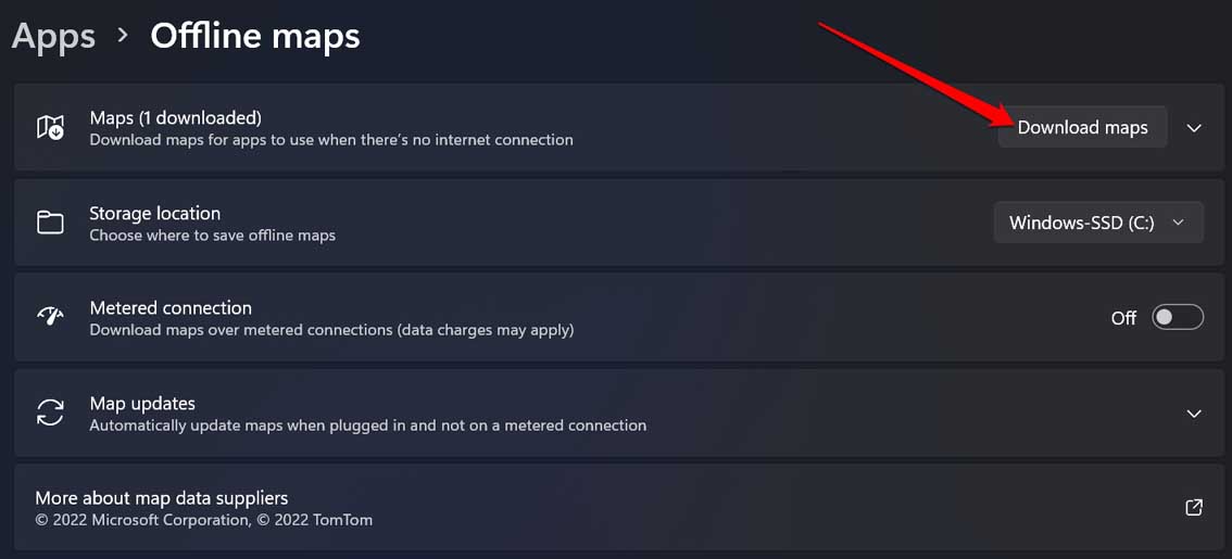 How to Use Offline Maps on Windows 11? 3 download maps